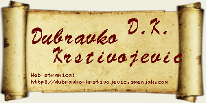 Dubravko Krstivojević vizit kartica